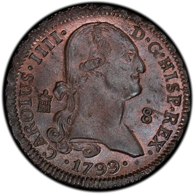 8 Maravedis - Charles IV front