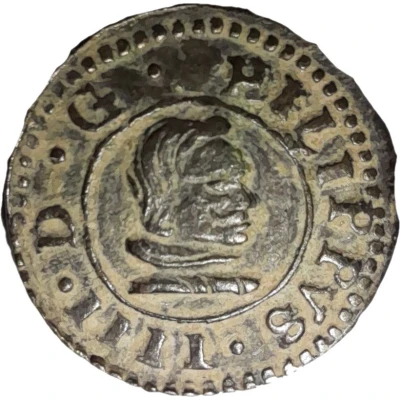 8 Maravedis - Philip IV Seville,billon front