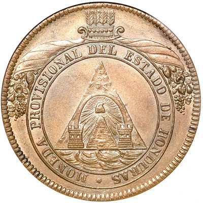 8 Pesos Provisional Coinage front