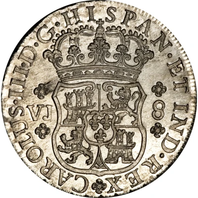 8 Reales - Charles III front