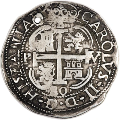 8 Reales - Charles II front