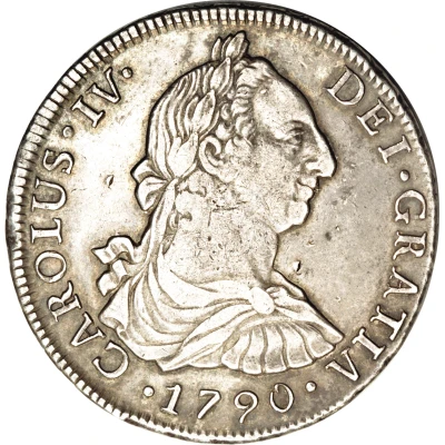 8 Reales - Charles IV bust of Charles III front