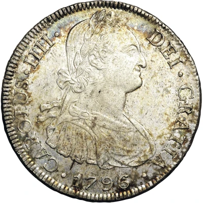 8 Reales - Charles IV front