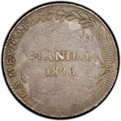 8 Reales - Ferdinand VII Countermark on Mexico 8 Reales back