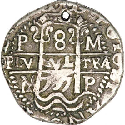 8 Reales - Philip V back