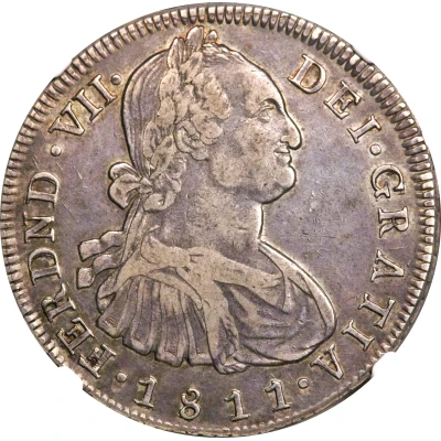 8 Reales Portrait of Carlos IV front