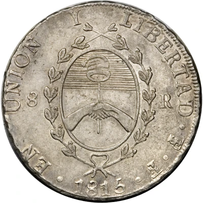 8 Reales Provincias del Rio de la Plata back