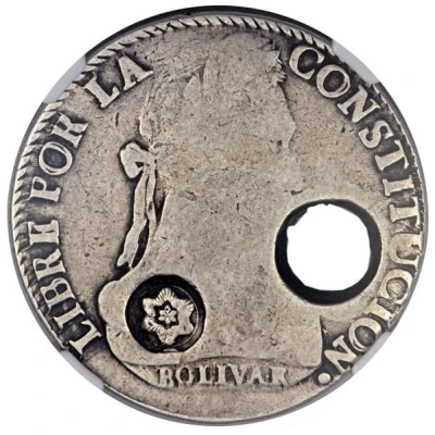 8 Reales Type I Countermark ND front