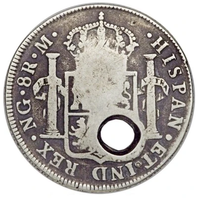 8 Reales Type I Countermark ND back