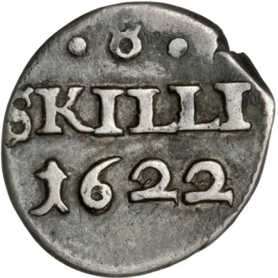 8 Skilling Dansk - Christian IV Frederiksborg back