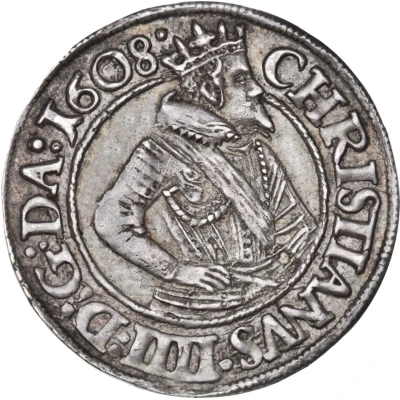 8 Skilling Dansk - Christian IV Helsingør front