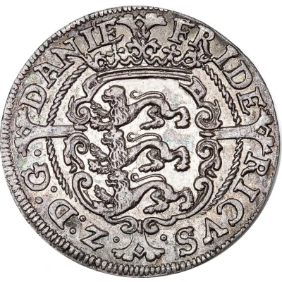 8 Skilling Dansk - Frederik II Frederiksborg front