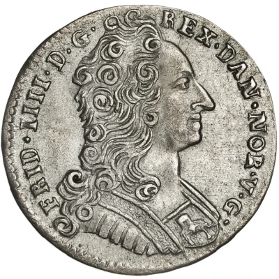 8 Skilling Dansk - Frederik IV Bust type front