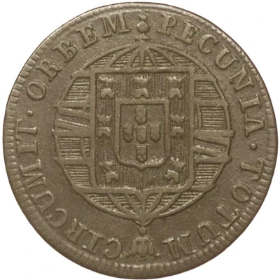 80 Réis - João VI Colonial Coinage back