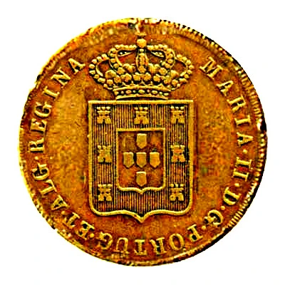 80 Réis - Maria II Lisboa front