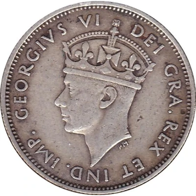 9 Piastres - George VI front