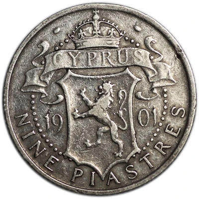 9 Piastres - Victoria back