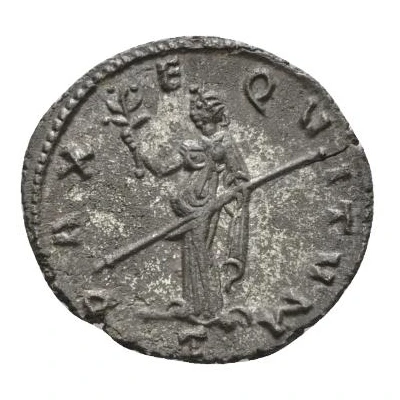 Antoninianus - Aureolus in the name of Postumus; PAX EQVITVM back