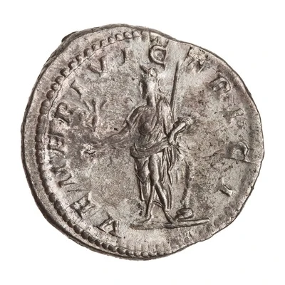 Antoninianus - Caracalla VENERI VICTRICI; Venus and Victory back