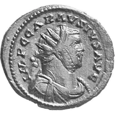 Antoninianus - Carausius PROVID AVGGG S P; Camulodunum front