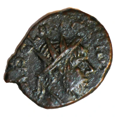 Antoninianus - Claudius II Gothicus Standing figure holding sceptre; Barbarous radiate front