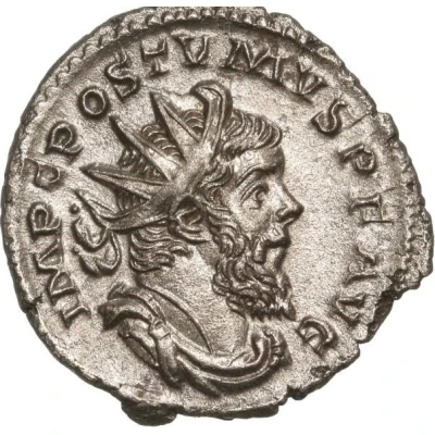 Antoninianus - Postumus PAX AVG; Lugdunum front