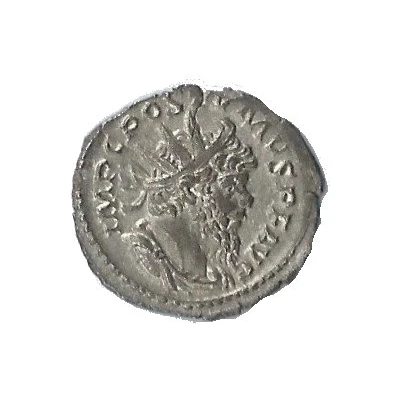 Antoninianus - Postumus SALVS AVG; Aesculapius front