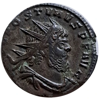 Antoninianus - Postumus VIRTVS EQVITVM; Mediolanum front