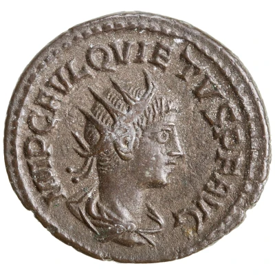 Antoninianus - Quietus SOLI INVICTO; Antioch front