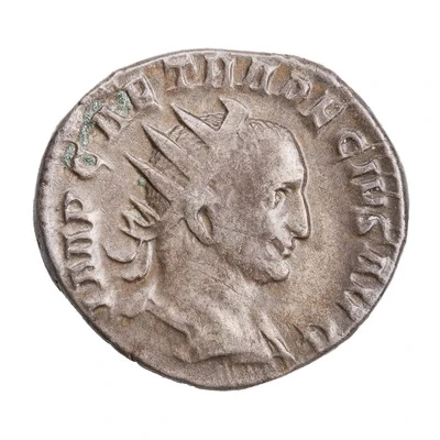 Antoninianus - Trajan Decius AEQVITAS AVGG; Aequitas front