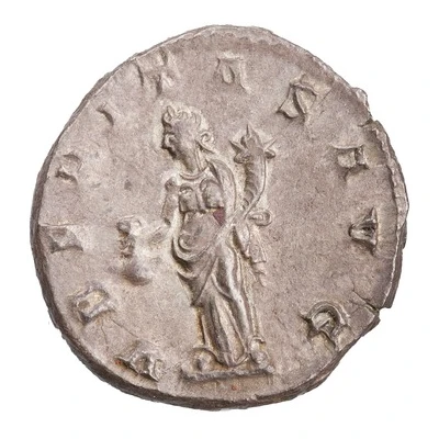 Antoninianus - Trajan Decius VBERITAS AVG; Uberitas back