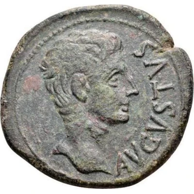 As - Augustus BILBILIS 27 BC - 14 AD front