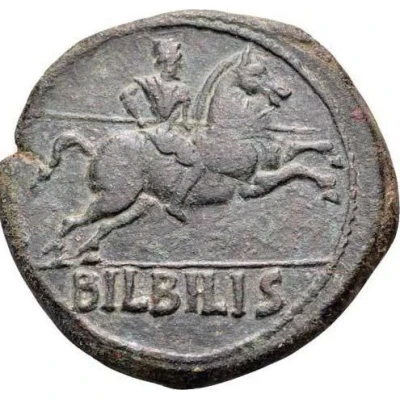 As - Augustus BILBILIS 27 BC - 14 AD back