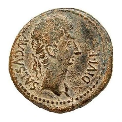 As - Augustus CAESARAVGVSTA Q LVTATIO M FABIO II VIR 27 BC - 14 AD front