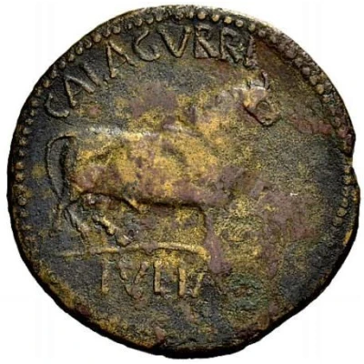 As - Augustus CALAGVRRI IVLIA 29 BC - 14 AD back