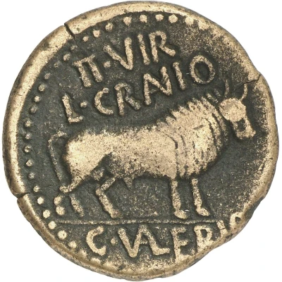 As - Augustus II VIR L GRANIO C VALERIO 27 BC - 2 BC back