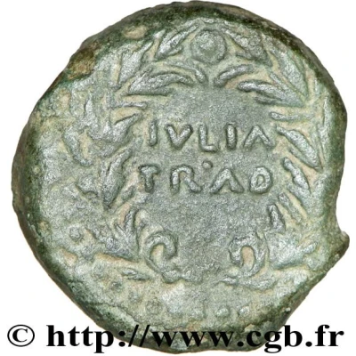 As - Augustus IVLIA TRAD 14 BC - 10 BC back