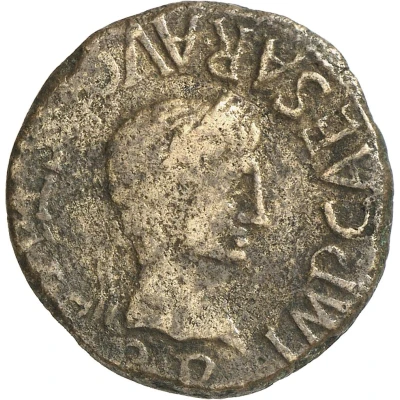 As - Augustus M CAL I C SEMP BARBA III Q BAEB FLAVO II VIR 2 BC - 14 AD front