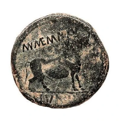 As - Augustus MN MEMMIVS L IVNIVS 27 BC - 14 AD back