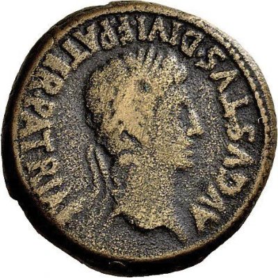 As - Augustus MVN AVGVSTA BILBILIS M SEMP TIBERI L LICI VARO II VIR 2 BC - 14 AD front