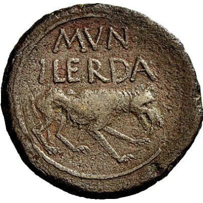 As - Augustus MVN ILERDA 27 BC - 14 AD back