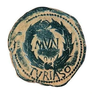 As - Augustus TVRIASO 2 BC - 14 AD back