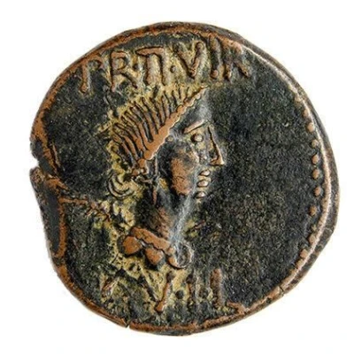 As C BALBO L PORCIO 44 BC - 36 BC front