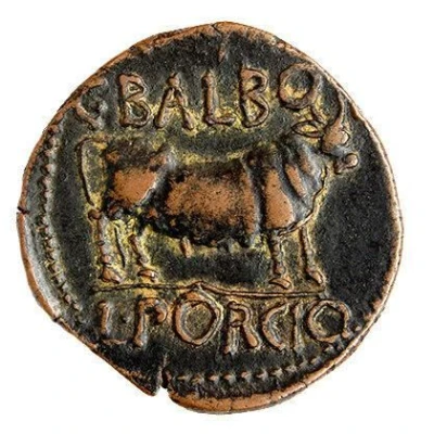 As C BALBO L PORCIO 44 BC - 36 BC back