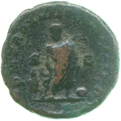 As - Caracalla P M TR P XVIII COS IIII P P S C; Jupiter and Victory back