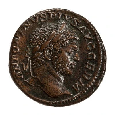 As - Caracalla P M TR P XX COS IIII P P S C; Diana front
