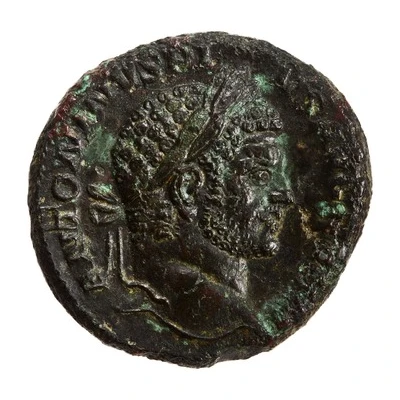 As - Caracalla P M TR P XX COS IIII P P S C; Jupiter and Victory front