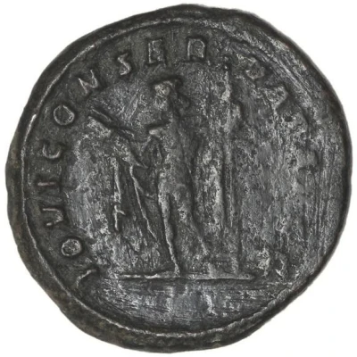 As - Diocletianus IOVI CONSERVATORI AVGG; Jupiter; Rome back
