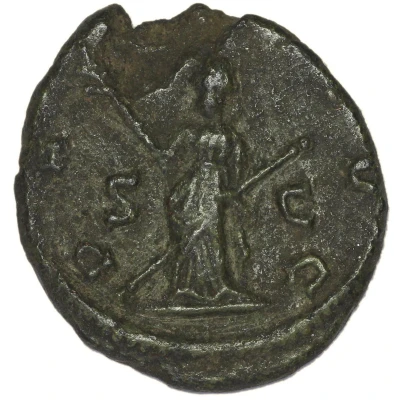 As - Gallienus PAX AVG S C; Pax back