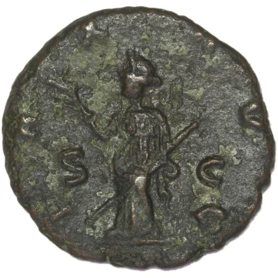 As - Gallienus PAX AVG S C; Pax back